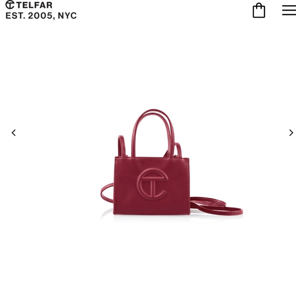 Telfar Small Shopping Bag - Oxblood